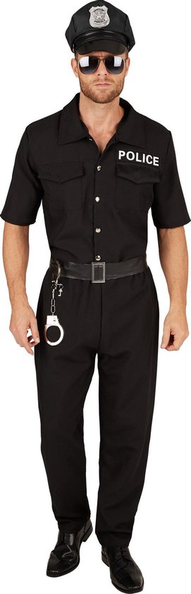 dressforfun - Politieagent XL - verkleedkleding kostuum halloween verkleden feestkleding carnavalskleding carnaval feestkledij partykleding - 301437