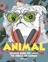 Mandala Coloring Books for Adults for Pencils and Markers - Animal
