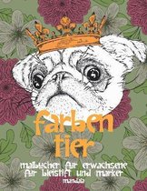Malbucher fur Erwachsene fur Bleistift und Marker - Mandala - Farben Tier
