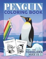 Penguin Coloring Book For Toddlers Ages 3-6