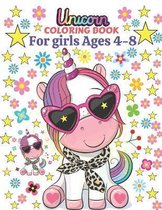 Unicorn coloring book for girls ages 4-8