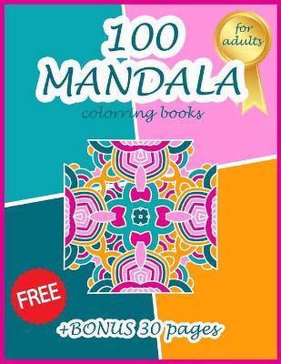 100 MANDALA colorring books for adults, Mandala Sketch Book