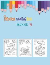 preschool coloring book for kids ages 3-6