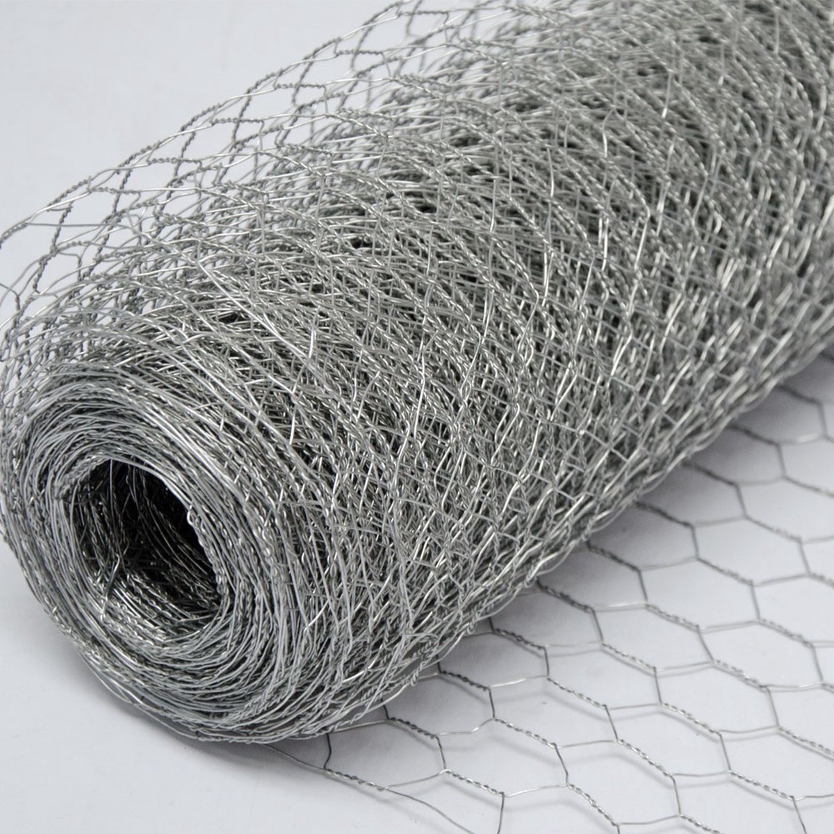 Gegalvaniseerd Draadgaas 25x0,5m - Fijnmazig Tuingaas 25x25mm - Kippengaas Plantensteun Zilver