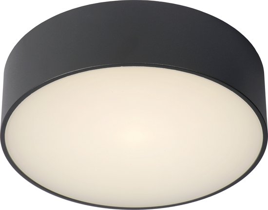 Foto: Lucide roxane plafonni re badkamer 25 cm led 1x10w 2700k ip54 antraciet