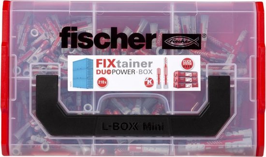 Fischer Fixtainer pluggenset - Duopower - kort/lang - 210-delig - 541105   bol.com