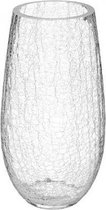 Vaas ovaal Transparant -  H. 27 cm glas