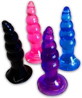Buttplug Set Dr. Love - Seksspeeltje Kopen - Anal Plug - Plastic Buttplug - 4 Kleuren - Seksspeeltjes voor Mannen en Vrouwen - Seksspeeltjes voor Koppels - Buttplug met Staart