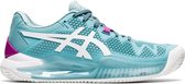 Asics Tennisschoen Padelschoen Gel Resolution 8 Clay Dames Licht Blauw