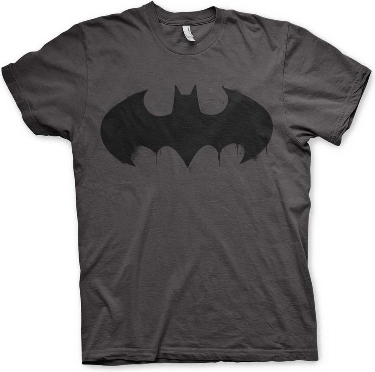 Batman Inked Logo Heren T-shirt - donkergrijs - XXL