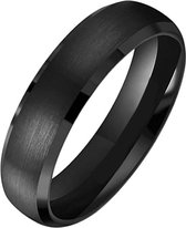 Tom Jaxon heren ring Wolfraam Mat Zwart 6mm-19mm