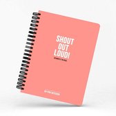 My Pink Notebook - Shout Out Loud - studio stationery