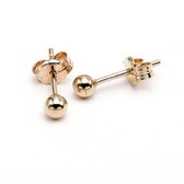 3mm Studs in 14K Gold