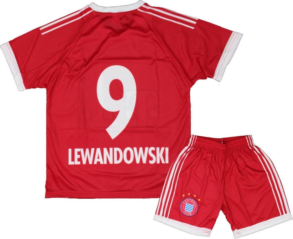 hoop buffet Tolk Robert Lewandowski - Bayern München Tenue Rood - Replica Shirt + Broek -  Maat: 116 | bol.com