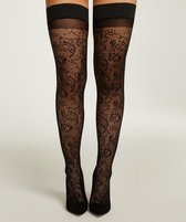 Hunkemöller Dames Accessoires Stay-up 15 Denier Fishnet  - Zwart - maat S/M