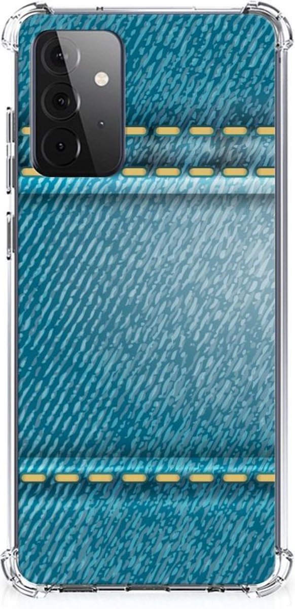 Samsung Galaxy A72 4G/5G Anti Shock Bumper Case Jeans