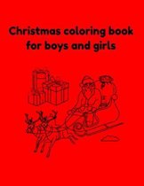 Christmas coloring book for boys and girls