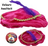 Pieten Muts -  Barret – Velours – One Size – Roze