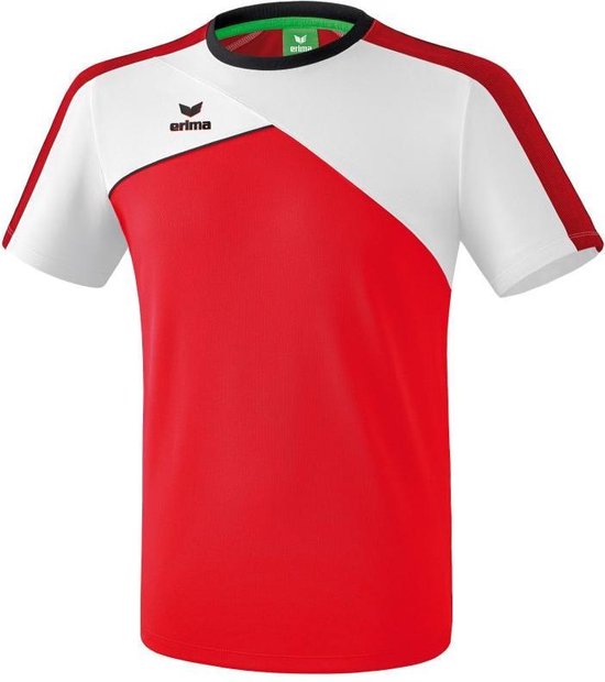 Erima Premium One 2.0 T-Shirt Rood-Wit-Zwart Maat 3XL