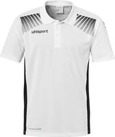 Uhlsport Goal Polo Shirt Wit-Zwart Maat XL