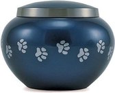 Crimson Odyssey Dieren Urn Blauw Moonlight in koper met schroefdop en Dierenpoten 0,45 L - Asbeeld Dieren Urn Voor Uw Geliefde Dier - Kat - Hond - Paard - Konijn
