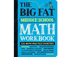 Omslag van The Big Fat Middle School Math Workbook