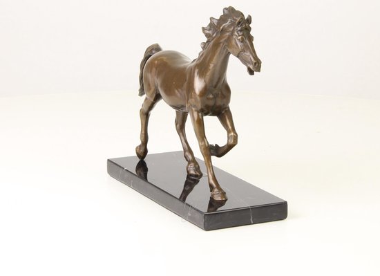 Beeld - brons - paard - 18,2cm hoog