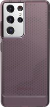 UAG - Geschikt voor - Samsung Galaxy S21 Ultra Hoesje - Back Case [U] Lucent Series Transparant Roze