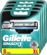 Gillette Mach3 scheermesjes/navulmesjes 32 stuks - 4X 8 pack