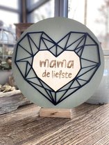 Muurcirkel Mama de liefste  / moederdag / cadeau / verjaardag /moederdag / moederdag cadeautje / mama / verjaardag / cadeau / geschenkset