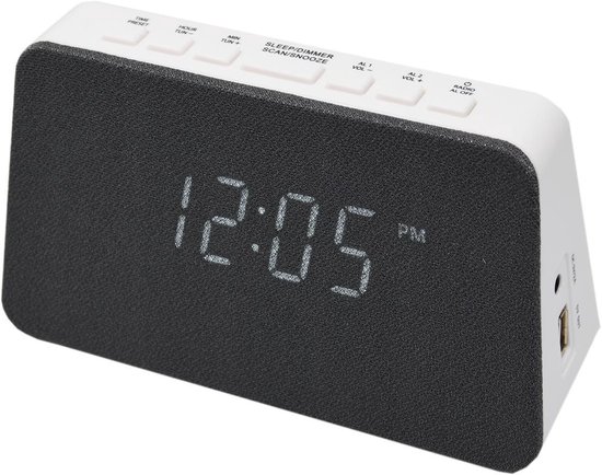 AIC WM3020I wekkerradio met draadloze telefoonoplader - Dual alarm