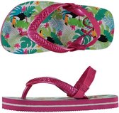 Xq Footwear Teenslippers Toekan Meisjes Groen/roze Maat 21-22