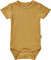 Minymo Romper Korte Mouw Bamboo Junior Viscose Okergeel Mt 86