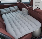 Opblaas auto matras - luchtbed voor in de wagen - camping bank - luchtmatras achterbank - grijs compact matras.