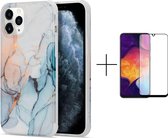 Luxe marmer hoesje voor Samsung Galaxy A50 | Marmerprint | Back Cover + 1x screen protector