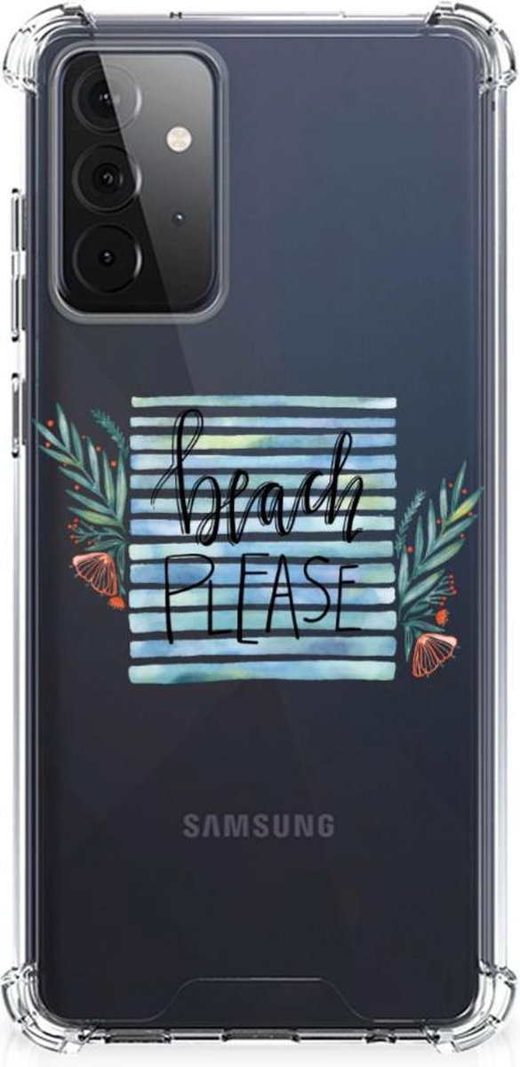 Samsung Galaxy A72 4G/5G Stevig Bumper Hoesje Boho Beach
