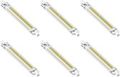 CALEX - LED Lamp 6 Pack - R7S Fitting - 8W - Warm Wit 3000K - Dimbaar - Glas - BES LED