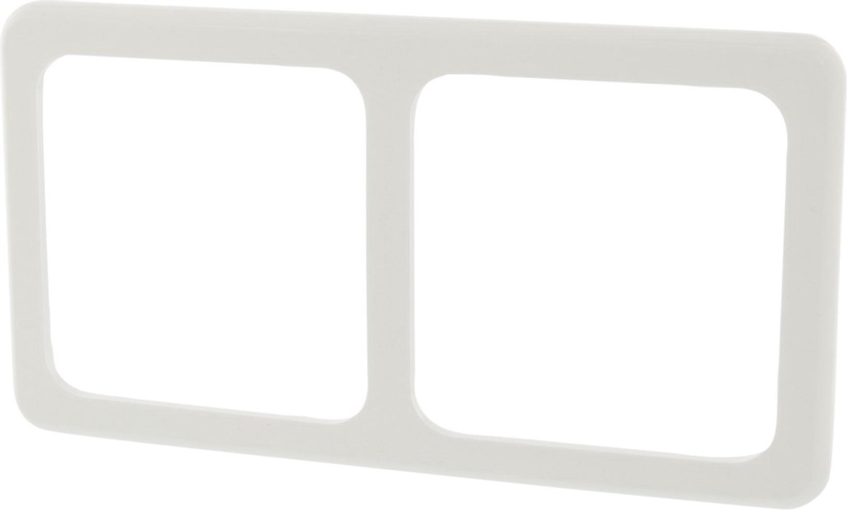 Peha Standard afdekraam – inbouw – 2–voudig – polarwit – 10 stuks