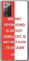 6F hoesje - geschikt voor Samsung Galaxy Note 20 -  Transparant TPU Case - Feyenoord - Grootgebracht #ffffff