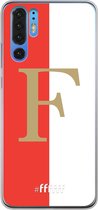 6F hoesje - geschikt voor Huawei P30 Pro -  Transparant TPU Case - Feyenoord - F #ffffff