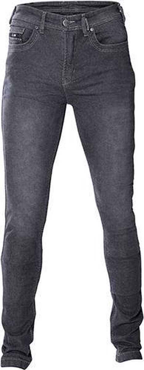 CLAW Steve Slim fit Stretch Kevlar Motorjeans Heren - Zomer Motorbroek - Donker Grijs maat 29 Kort