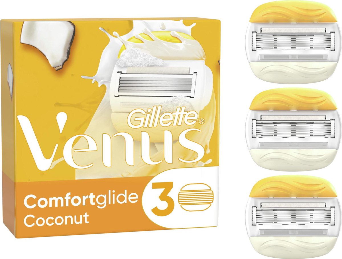 Gillette Venus Comfortglide Coconut Scheermesjes Voor Vrouwen - 3 Navulmesjes - Gillette Venus