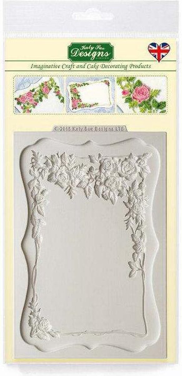 Katy Sue Mould Rose Border Plaque