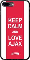 iPhone 8 Plus Hoesje TPU Case - AFC Ajax Keep Calm #ffffff