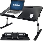 ZOLDA Laptop Bed Tafel - Premium Draagbaar Laptop Dienblad. Multifunctionele Klaptafel. Laptopstandaard voor Bed, Zetel, Vloer of gebruik het als een Draagbare Sta Bureau (Zwart)