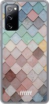 6F hoesje - geschikt voor Samsung Galaxy S20 FE - Transparant TPU Case - Colour Tiles #ffffff