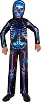 Amscan Kinderkostuum Neon Skelton Boy Jongens Neon/zwart Maat 4-6 Jaar