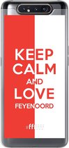 6F hoesje - geschikt voor Samsung Galaxy A80 -  Transparant TPU Case - Feyenoord - Keep calm #ffffff