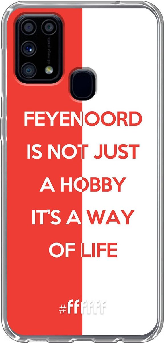 6F hoesje - geschikt voor Samsung Galaxy M31 - Transparant TPU Case - Feyenoord - Way of life #ffffff