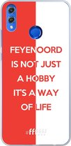 Honor 8X Hoesje Transparant TPU Case - Feyenoord - Way of life